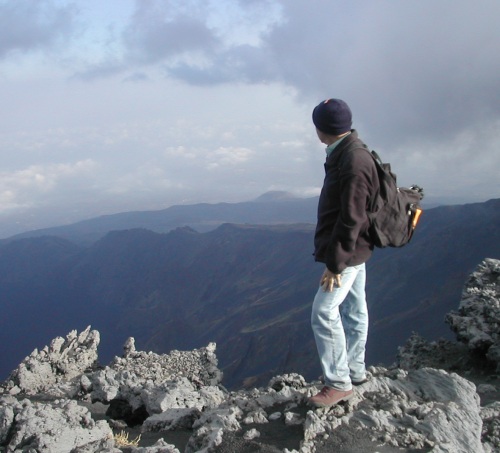 La Valle del Bove vista dall'alto